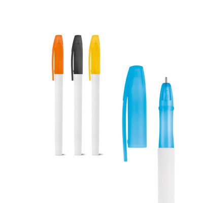 JADE. Esferográfica em PP com corpo em branco